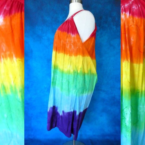 Jackpot Custom Tie Dye Festival Dress One Size - Picture 4 of 7
